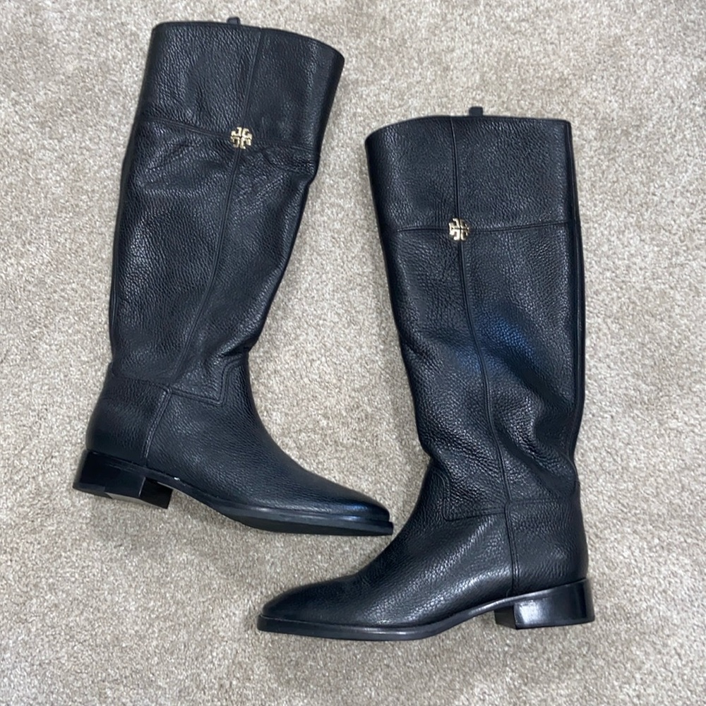 NWT Tory Burch black riding boots